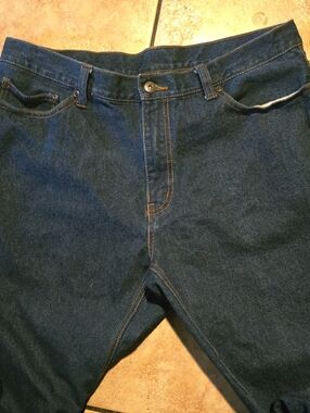 Faded Glory Men's Dark Blue Relaxed Fit Jeans 36 X 29
